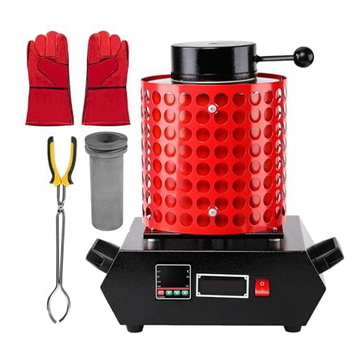 Horno de fundición automático de oro con control digital y 1150 ℃