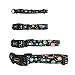 QQPETS Adjustable Soft Dog Collar: Print Flower Pink Multicolor Cute Patterns for XS Small Medium Large Pet Girl Boy Puppy Walking Running Training (M, Space)