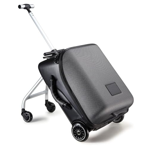 Children's Ride-On Suitcase, 2-in-1 Trolley Case & Baby Stroller, Fashion Travel Carry-On Kid's Luggage, Family Airport Travel Made Easy