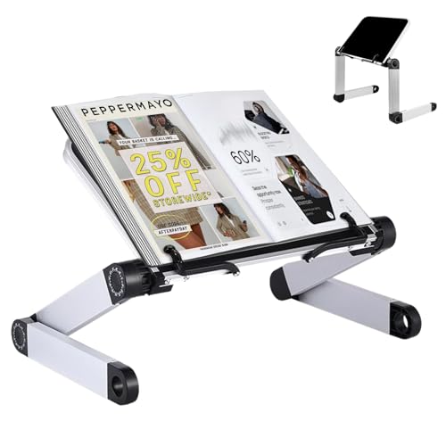 Support Livre - Hauteur Réglable Porte Livre avec Bras en Aluminium Durables, Repose Livre Pupitre...