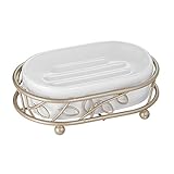 InterDesign Twigz Soap Dish, White/Pearl Champagne