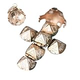 Generisch Mini Freimaurer Transforming Sphere Anhänger | Klappbarer Kugelanhänger | Transformativer Design Kugel Geldbörsenanhänger | Kugeln verwandeln Kreuz Rucksack Ornamente für Brüder