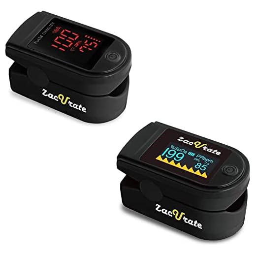 Zacurate Pro Series 500DL Fingertip Pulse Oximeter and 500C Deluxe Pulse Oximeter Fingertip Bundle