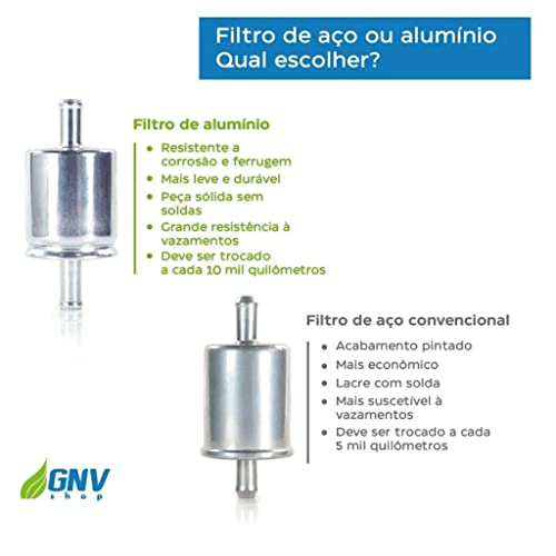 2 Filtros Para Gnv Gás Veícular Natural 5ª Geração 12mm Sgv