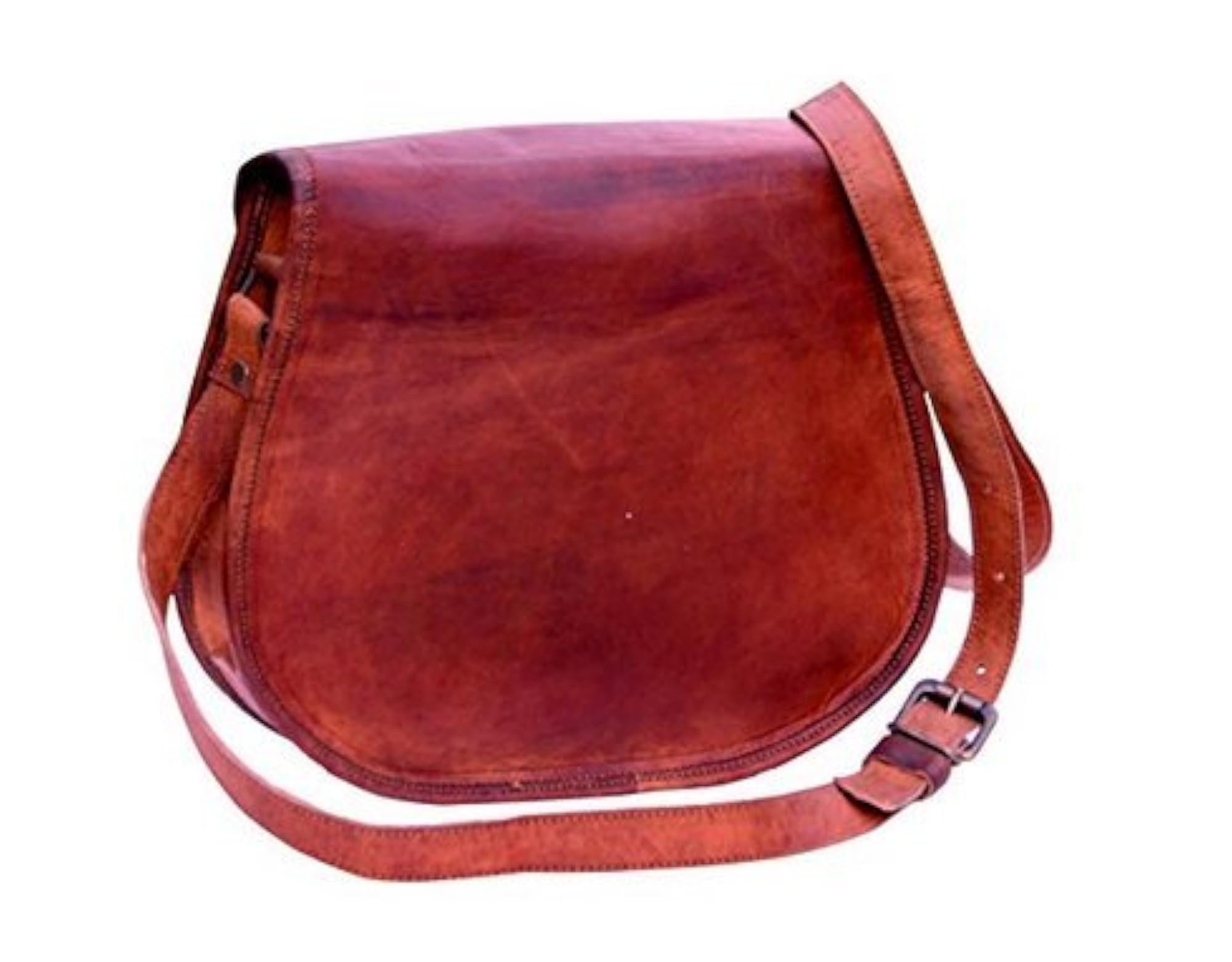 Genuine Leather 9 Inch Sling Shoulder Messenger Bag for Girls