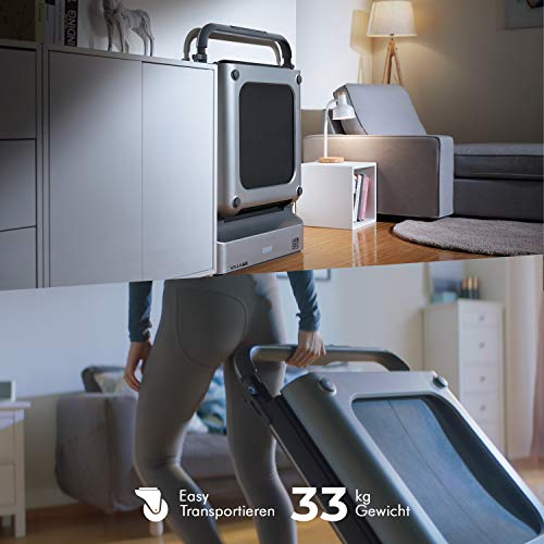 AsVIVA T24 BT Walking Pad Loopband, hoogwaardige hometrainer, inklapbaar, twee modi, 4-voudige dempingstechnologie, one-touch fitnesscomputer, conditietraining, maximale gewichtsbelasting 110 kg - Afbeelding 8