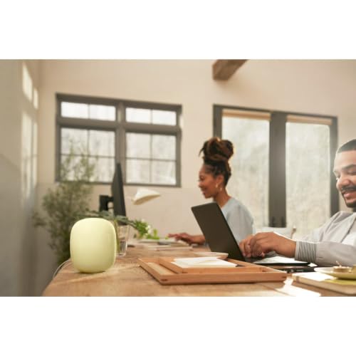 Image of Google Nest WiFi Pro - Wi-Fi 6E - Reliable Home Wi-Fi System with Fast Speed and Whole Home Coverage - Mesh Router - Lemongrass