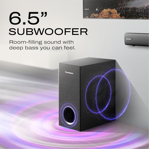 Image of CrossBeats Blaze B1100 5.1 Dolby Home Theater Speaker 625W for TV [2026 Launch] Subwoofer Satellite Speakers, Soundbar for Smart TV |Bluetooth Sound bar Music System Home Theatre (Black)