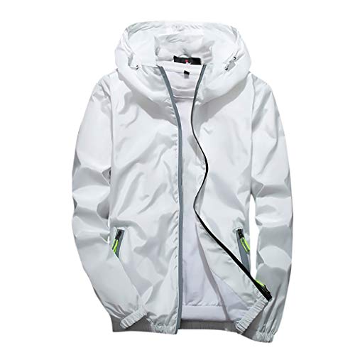 Sweat à capuche zippé veste casual coton unie pour homme gilet décontracté à poches