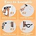 CUITXYS Guitar Wall Mount 4 Pack Guitar Hanger with Rotatable Soft Guitar Wall Hangers for All Size Guitars U-Shaped Guitar Hook for Acoustic, Electric Guitar, Ukulele, Bass, Black Walnut
