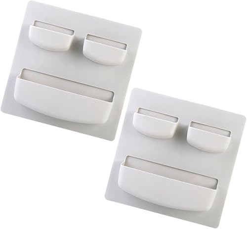 NOLITOY Estante adhesivo de pared para almacenamiento montado en la pared, estante de cocina, organizador multifunción