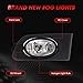 WEZEMLIGHT Fog Lights Assembly Compatible With HONDA Civic 2/4DR 2001-2003 Included Switch And Wiring Kit OEM Part Number:08V31S5D1M101, 08V31S5D1M102(Clear Lens)