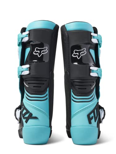 Fox Racing Botas de Motocross Youth Comp, azul-petróleo, 8