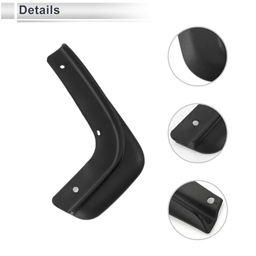 Image of X AUTOHAUX 1set Front and Rear Mud Flaps Splash Guards Mud Guards for Volvo C30 2010-2015 W /Mount Accessories