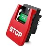 220V 20A Industrial On Off Large Pushbutton Switch, Pushbutton Switch for Table Saws, Paddle Switch for Bench Saw Wood Machine