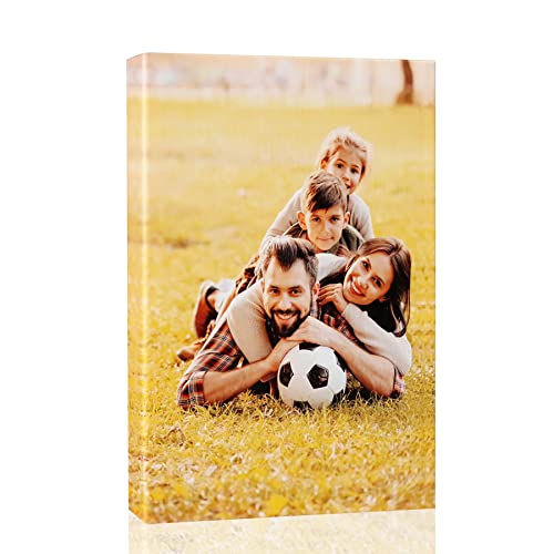 Lmfphog Personalized Pictures to Canvas for Wall 12x18 inches, Custom