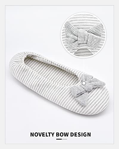 Image of Panda Bros Women's Ballerina House Slippers,Anti-Skid Comfy Warm Ballet Style Slippers