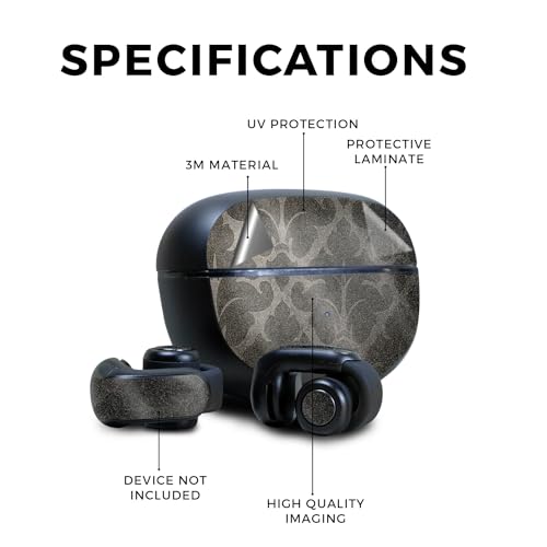 Image of Glossy Glitter Skin Compatible with Bose Ultra Open Earbuds - Vintage Elegance - Premium 3M Vinyl Protective Wrap Decal Cover - Easy to Apply | Crafted in The USA by MightySkins