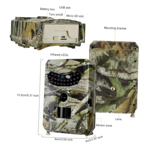 Caméra de chasse LED IR etanche VICASKY pour surveillance faune et securite