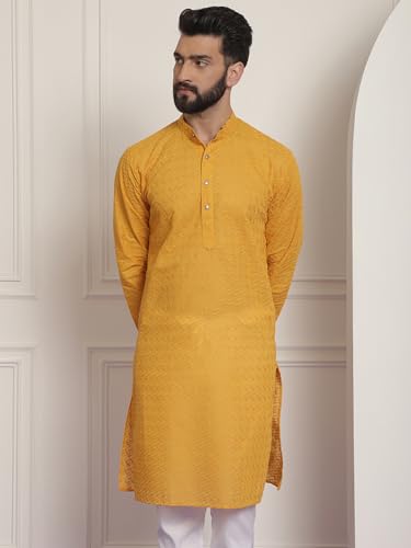 Image of SOJANYA Men's Silk Blend Regular Fit Casual (Since 1958 Woven Design Kurta with Churidar & Embroidered Nehru Jacket