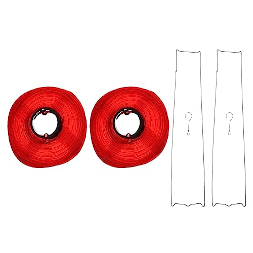 OSALADI 2piezas Farolillo De Seda Estilo Japonés Decorativo Para Interior Rojo Farol Ornamental Para Fiesta