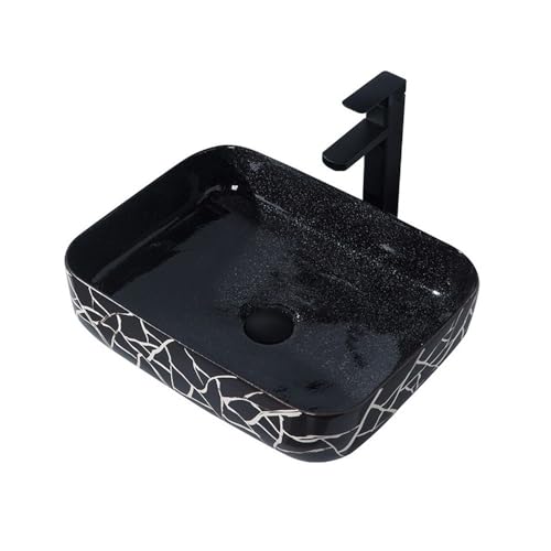 Lavabos de baño negros antimanchas sobre encimera para renovar el hogar 2
