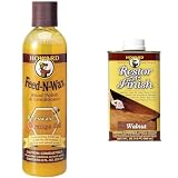 Howard Products Feed-N-Wax Wood Polish & Conditioner, 8 oz, Orange & RF8 Products Restor-A-Finish, 8 oz, Walnut, 8 Fluid Ounces
