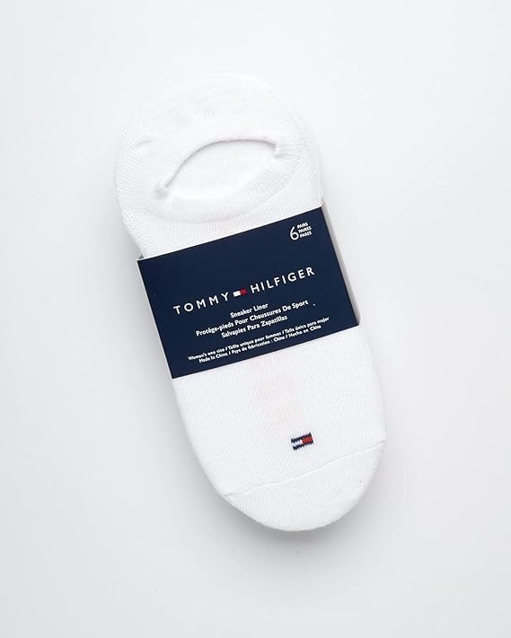 Tommy Hilfiger Womens Liner Socks - 6 Pack Cotton Blend Athletic Performance No Show Shoe Sock Liners for Women - Image 3