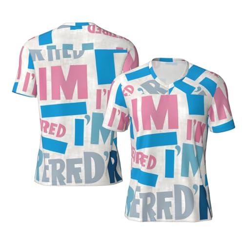 Stylish Athletic Sports Jersey I'm-Retired Men's Rugby Jersey Large Black