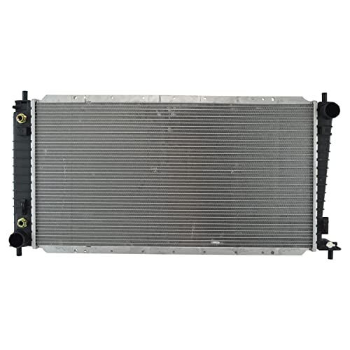 TRQ Radiator Aluminum Core 1 Row Compatible with 1997-1998 Ford F-150 4.2L V6 1997-1998 F-150 4.6L V8 1997-1998 Expedition 4.6L V8 1997-1998 F-250 4.6L V8
