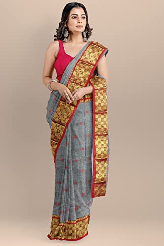 Image of Woven Tangail Pure Cotton Saree