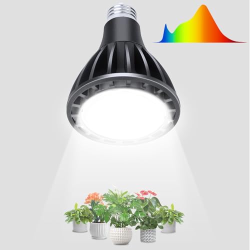 植物育成ライト LED 植物用ライト E26口金 18W フルスペクトル 5800K 白色系 高PPFD 高演色性 省エネ 長寿命 PSE認証済 育成電球 園芸店が使うライト 多肉植物 塊根植物 観葉植物 室内栽培 家庭菜園 野菜工場 日本語説明書