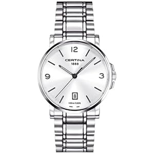 Certina Herenhorloge XL analoog kwarts roestvrij staal C017.410.11.037.00