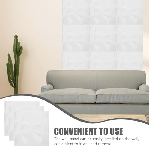 Paneles de pared 3D de PVC con diseño texturizado paneles autoadhesivos antillamas para interior 4