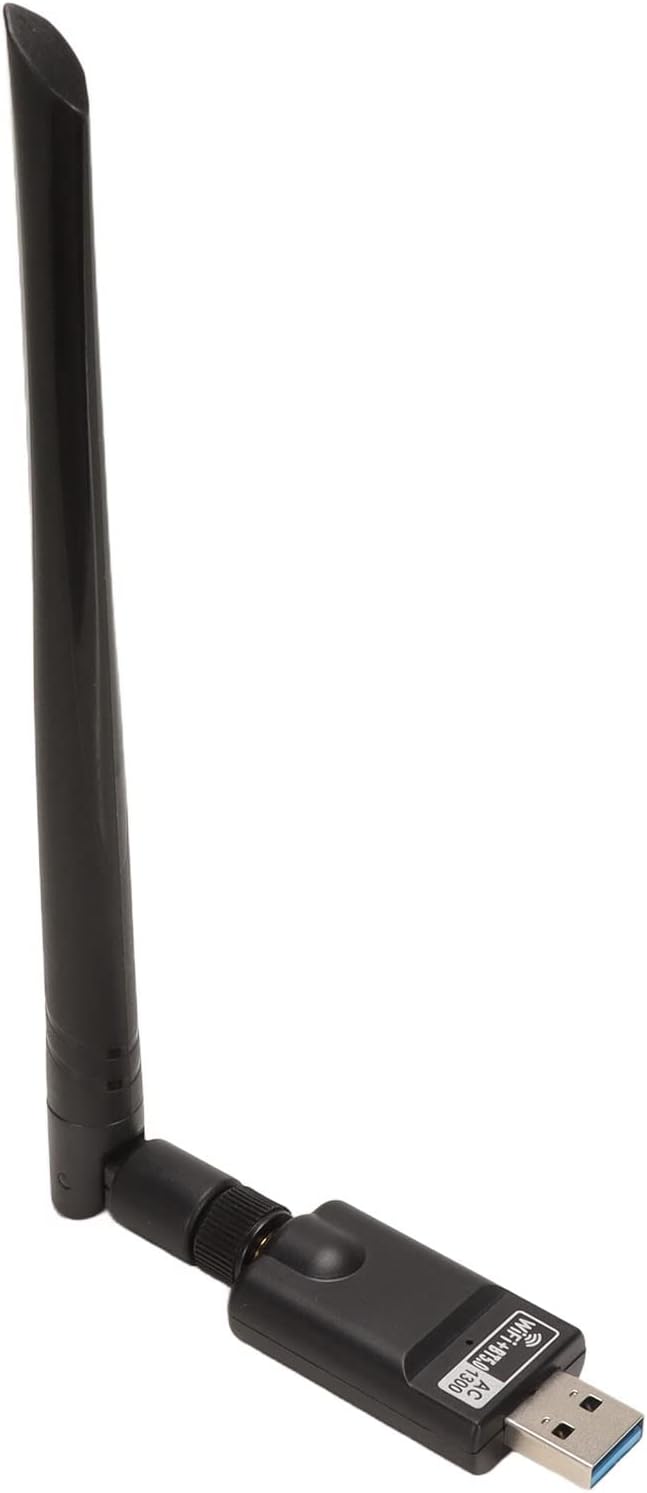 USB WiFi Dongle, 2.4G 5G Dual Band WiFi Adapter BT5.0 AC1300Mbps USB WiFi Adapter