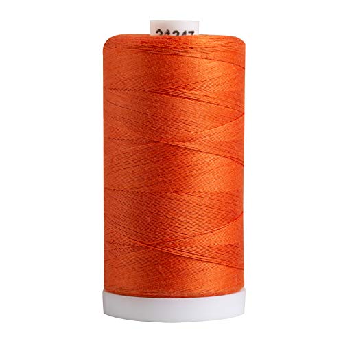 Connecting Threads Orange 100% Cotton 1200yd Thread for Sewing Machine