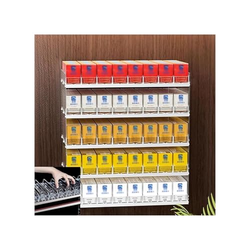 Présentoir à cigarettes avec poussoir automatique, cadre mural acrylique facile à installer