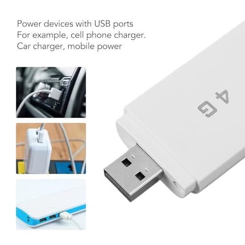 Image of Generic 4G LTE USB Portable WiFi Router, Support 10 Devices WPA WPA2 WiFi Encryption, with SIM Card Slot for Cell Phones Tablets Laptops Computers Smart TVs (White)