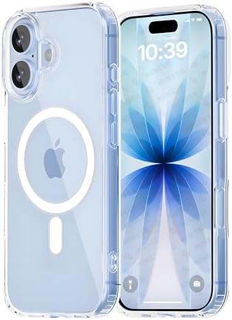 Minesk iPhone 17 için Magsafe ile Uyumlu Şeffaf Kılıf Kristal Berraklığında Materyal Polikarbonat Arka Kısım ve Silikon Kenarlar Wireless Kablosuz Şarj Destekli Kılıf Kapak (17) - Görsel 1