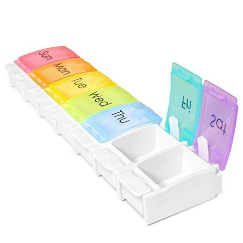 DECDEAL Organizador de Comprimidos para Viagem Caixa de Comprimidos Semanais Caixa de Comprimidos de