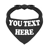 Didog Personalized Dog Bandanas, Puppy Dog Scarf with Name/Phone Number/Custom Text, Colorful &...