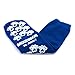 McKesson Unisex Slipper Socks Adult Size 7-1/2 to 10 Blue - 1 Pair