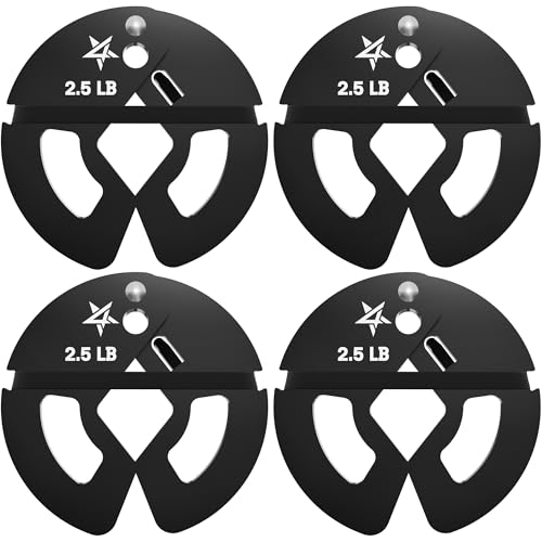 Image of Yes4All Fractional Weight Plates Set, Available In Steel And Rubber, Set of 2 /4 /6 Plates in 1.25LB, 2.5LB, or 5LB Sizes, Micro Change Plates for Dumbbell and Olympic Barbell Weightlifting