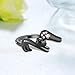 Black Cat Ring 925 Sterling Silver Cat Noir Ring Adjustable Black Cat Jewelry Gifts for Women