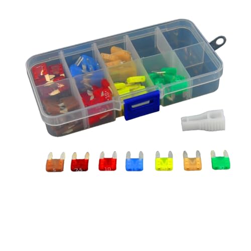 Fusible de voiture mini et moyen en boîte de 70 pièces avec pince