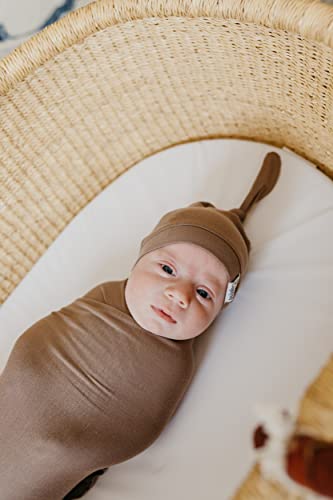 Image of Copper Pearl Swaddle Blankets for Newborns | Soft Stretchy Receiving Blankets for Boys and Girls | Large 46 x 46 Inch Baby Blankets | Lightweight and Breathable Swaddles | Gobi