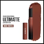 Maybelline Color Sensational Ultimatte Matte Lipstick, Non-Drying, Intense Color Pigment, More Truffle, Cocoa Brown, 1 Count - Image 2