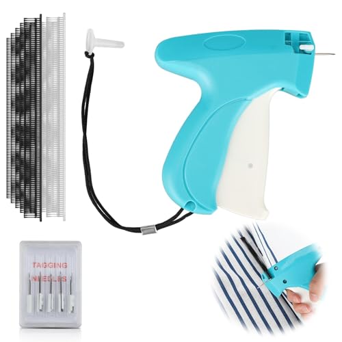 Wefaly Stitchy Quick Clothing Fixer, Stitch Gun Schnelles Fixiergerät für Kleidung Mini-Stichsäumpistole Etikettierpistole mit 5 Nadeln 1000 Plastiknadel für Rock Hemd Jeans