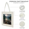 VstaDank Glacier National Park Canvas Tote Bag Economical Cotton Tote Bags with Handle Lightweight Medium Reusable Grocery Shopping Cloth Bags Bridesmaids Totes for Women 16x13 Inch #4