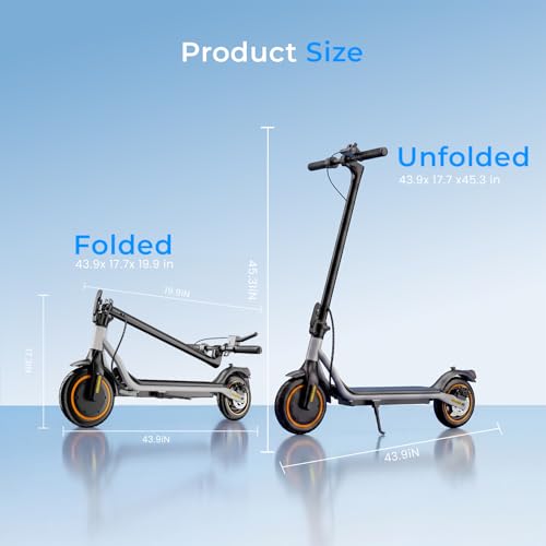 Image of Electric Scooter - Electric Scooter Adults, 1200W /1000W /500W Motor, 28 /24 /21 /18 MPH Top Speed,28 /21 Miles Max Range, APP Control, Double Braking Systems, 10 inch /8.5 inch Tire, Foldable E-Scooter